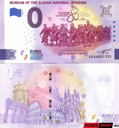 Slovensko - 0 euro souvenir - Museum of the Slovak National Uprising 2024