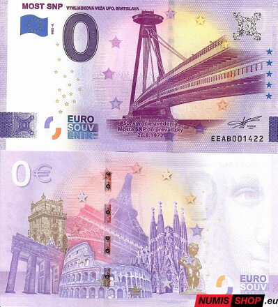 Slovensko - 0 euro souvenir - Most SNP