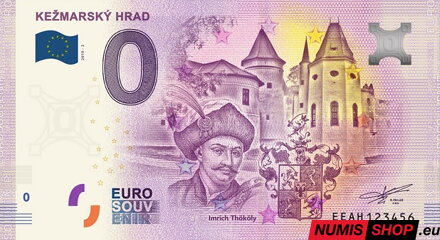 Slovensko - 0 euro souvenir - Kežmarský hrad - Imrich Thököly