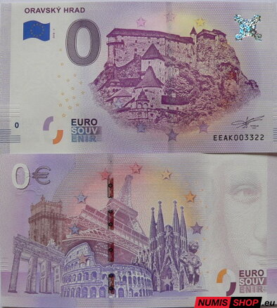 Slovensko - 0 euro souvenir - Oravský hrad