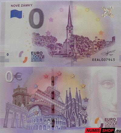 Slovensko - 0 euro souvenir - Nové Zámky - ČÍSLA 