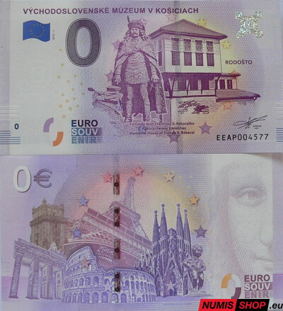 Slovensko - 0 euro souvenir - Rodošto - Rákoczi - ROKY