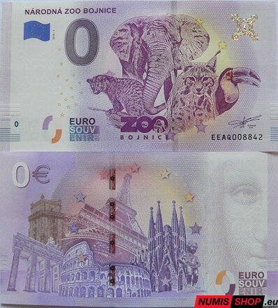 Slovensko - 0 euro souvenir - Bojnice ZOO