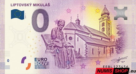 Slovensko - 0 euro souvenir - Liptovský Mikuláš