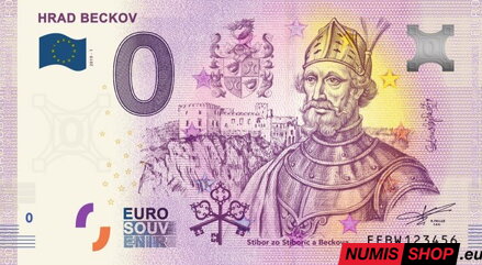 Slovensko - 0 euro souvenir - Hrad Beckov