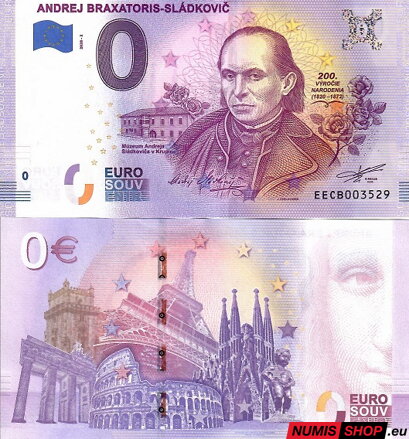 Slovensko - 0 euro souvenir -  Andrej Sládkovič