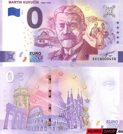 Slovensko - 0 euro souvenir - Martin Kukučín