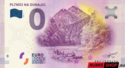Slovensko - 0 euro souvenir - Pltníci na Dunajci