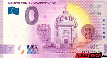 Slovensko - 0 euro souvenir -  Mauzóleum Andrássyovcov