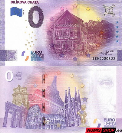 Slovensko - 0 euro souvenir - Bilíkova chata - anniversary