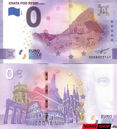 Slovensko - 0 euro souvenir - Chata pod Rysmi