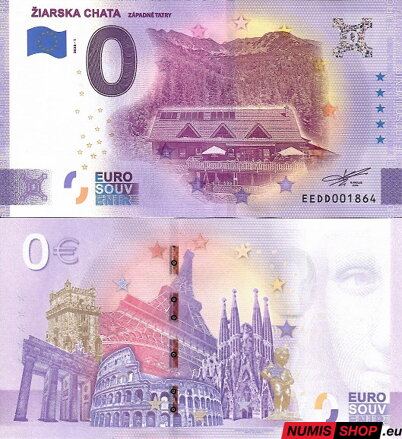 Slovensko - 0 euro souvenir -  Žiarska chata