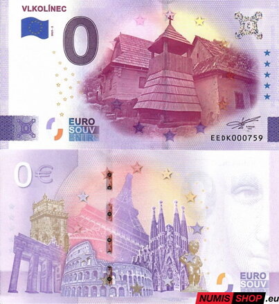Slovensko - 0 euro souvenir - Vlkolínec 2025