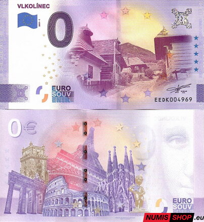 Slovensko - 0 euro souvenir - Vlkolínec - anniversary