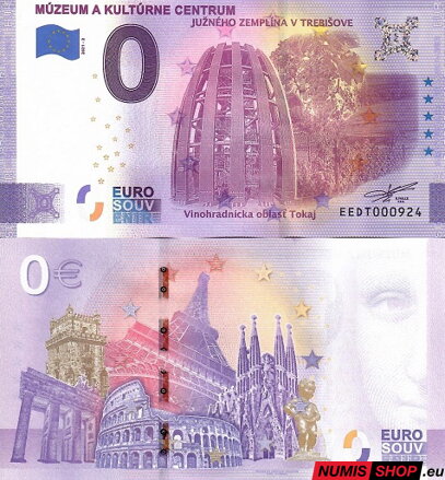 Slovensko - 0 euro souvenir - Múzeum a kultúrne centrum Južného Zemlína v Trebišove - Tokaj