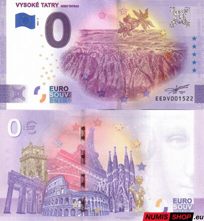 Slovensko - 0 euro souvenir - Vysoké Tatry 2021