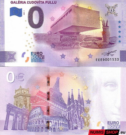 Slovensko - 0 euro souvenir - Galéria Ľudovíta Fullu