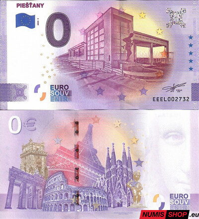Slovensko - 0 euro souvenir - Piešťany