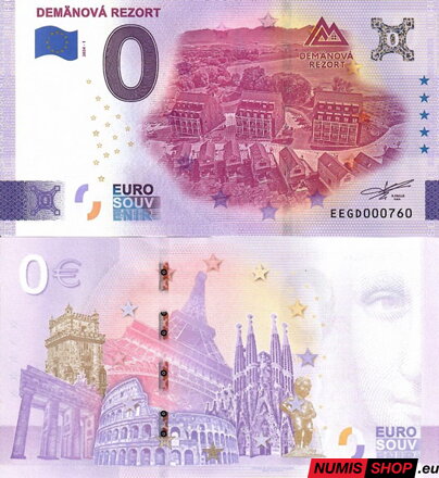 Slovensko - 0 euro souvenir - Demänová rezort 2024