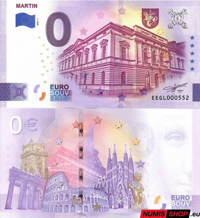 Slovensko - 0 euro souvenir - Martin