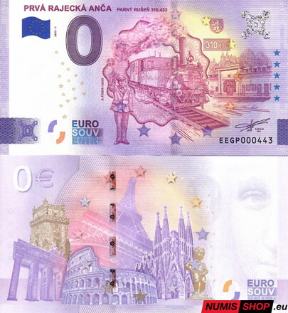 Slovensko - 0 euro souvenir - Prvá Rajecká Anča