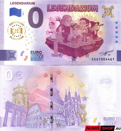 Slovensko - 0 euro souvenir - Legendarium - anniversary