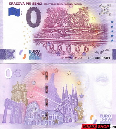 Slovensko - 0 euro souvenir - Kráľová pri Senci