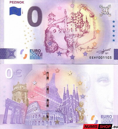 Slovensko - 0 euro souvenir - Pezinok 2025