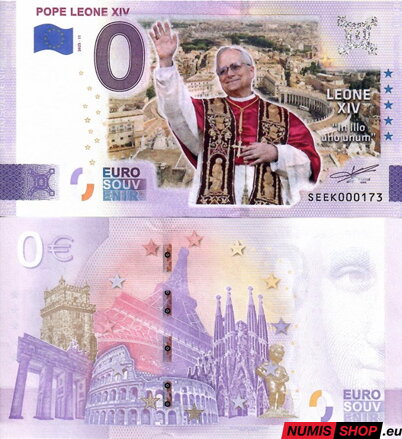 Vatikán - 0 euro souvenir - Lev XIV. - In illo uno unum - COLOR