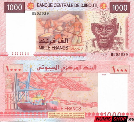 Džibutsko - 1000 francs - 2005 - UNC