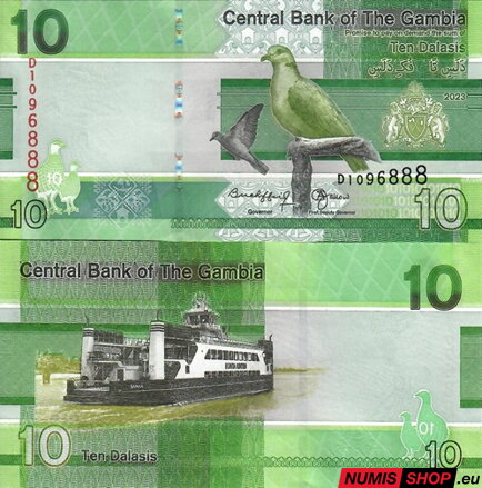 Gambia - 10 dalasis - 2023 - UNC