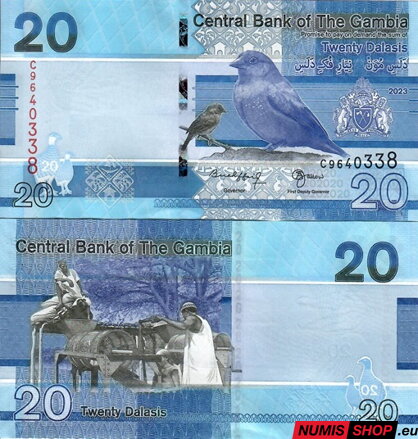 Gambia - 20 dalasis - 2023 - UNC