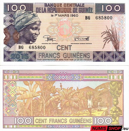 Guinea - 100 francs - 2015