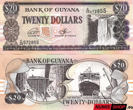 Guyana - 20 dollars - 1996 - 2018 - UNC