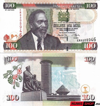Keňa - 100 shillings - 2010 - UNC