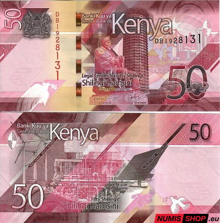 Keňa - 50 shillings - 2024 - UNC