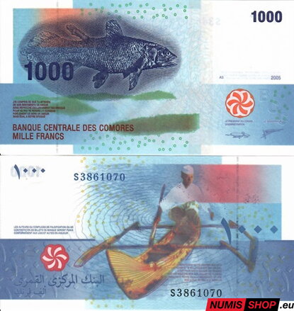 Komory - 1000 francs - 2005 - UNC