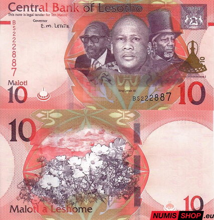 Lesotho - 10 maloti - 2024 - UNC