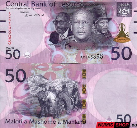 Lesotho - 50 maloti - 2024 - UNC