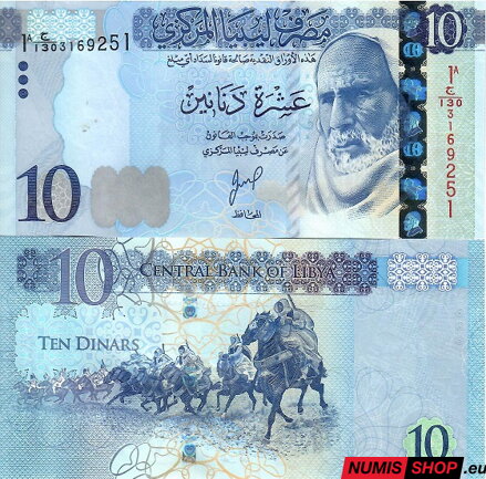Lýbia - 10 dinárov - 2025 - UNC