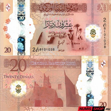 Lýbia - 20 dinárov - 2025 - polymer - UNC
