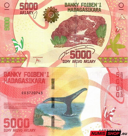 Madagaskar - 5000 ariary - 2017 - UNC