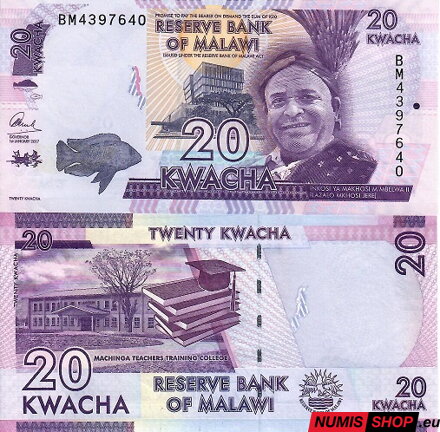 Malawi - 20 kwacha - 2017