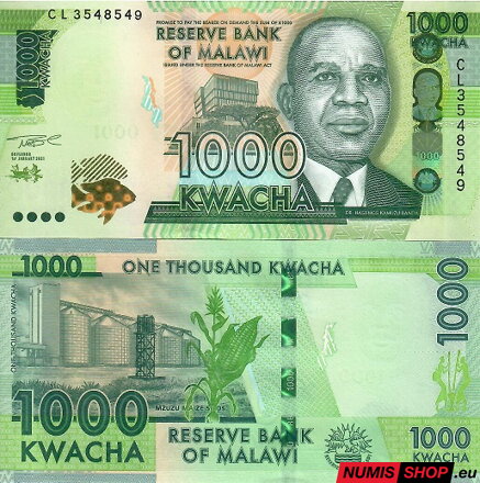 Malawi - 1000 kwacha - 2021 - UNC