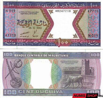 Mauritania - 100 ouguiya - 2002 - UNC