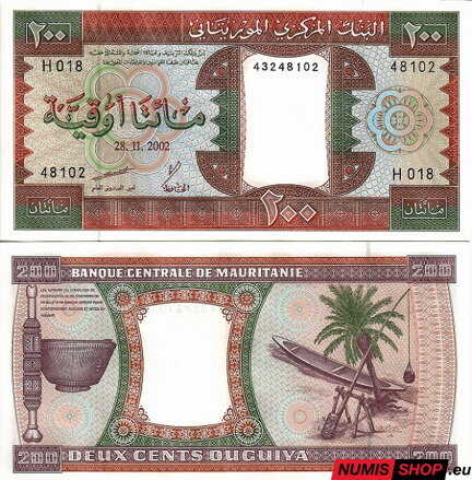 Mauritania - 200 ouguiya - 2002 - UNC