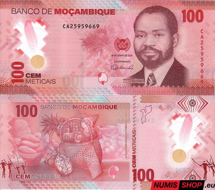 Mozambik - 100 meticais - 2024 - polymer - UNC