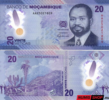 Mozambik - 20 meticais - 2024 - polymer - UNC