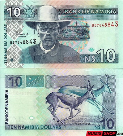 Namíbia - 10 dollars - 2001 - UNC