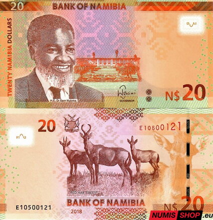 Namíbia - 20 dollars - 2018 - UNC